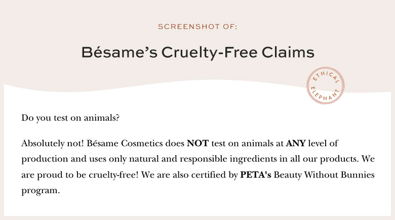 Is Besame Cruelty-Free?