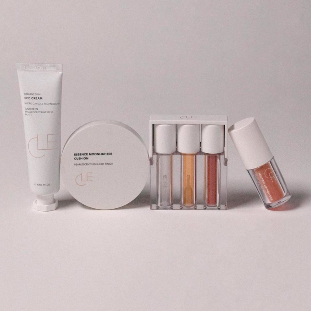 CLE Cosmetics minimalist makeup and skincare line