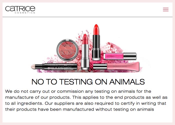 Catrice Cruelty-Free Claims