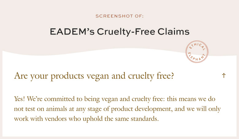 Is EADEM Cruelty-Free?
