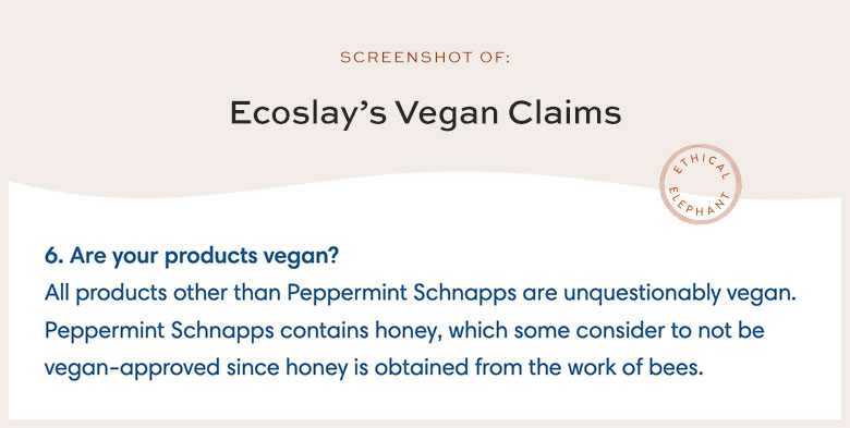 Is Ecoslay Vegan?