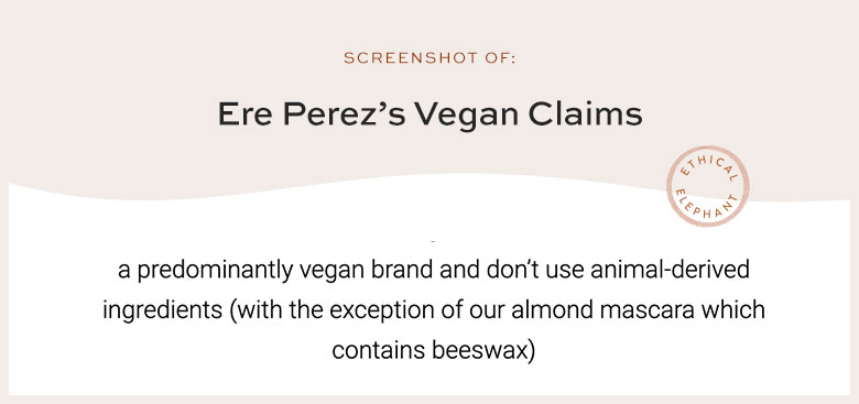 Is Ere Perez Vegan?