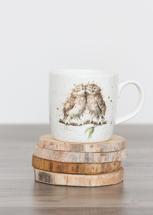  sustainable wood coaster set made from hand-picked driftwood logs