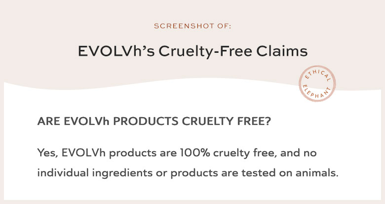 Is EVOLVH Cruelty-Free?