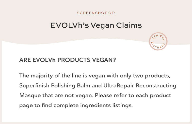 Is EVOLVh Vegan?