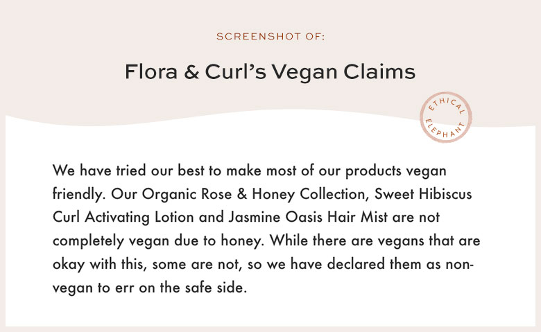 Is Flora & Curl Vegan?