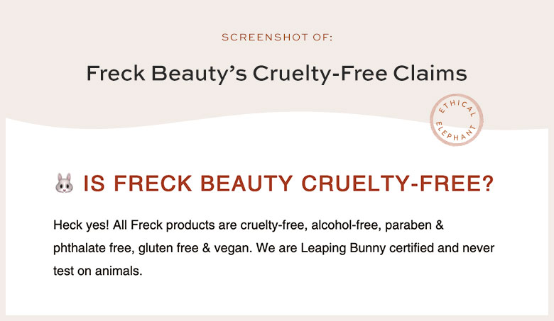 Is Freck Beauty Cruelty-Free?