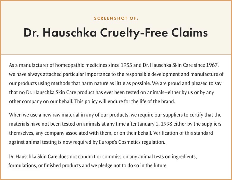 Is Dr. Hauschka Cruelty-Free?