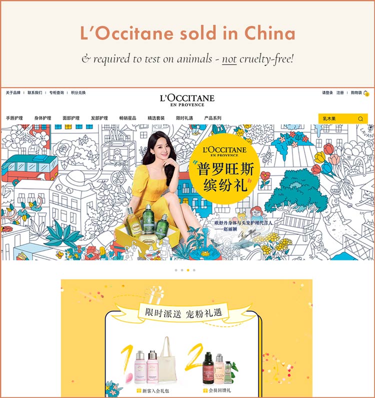 L'Occitane Sold in China; Cannot Be Cruelty-Free