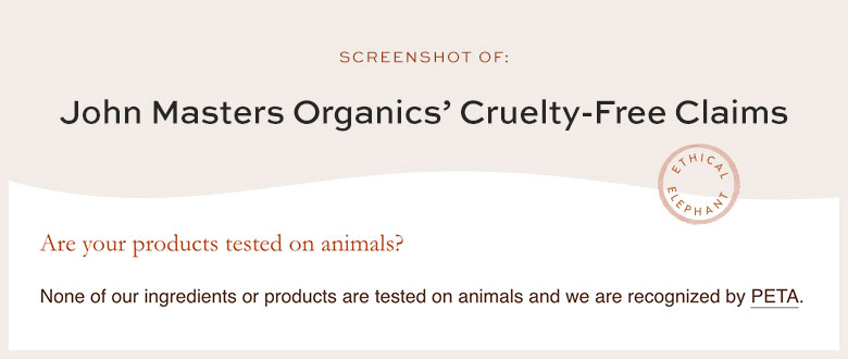 Is John Masters Organics Cruelty-Free?