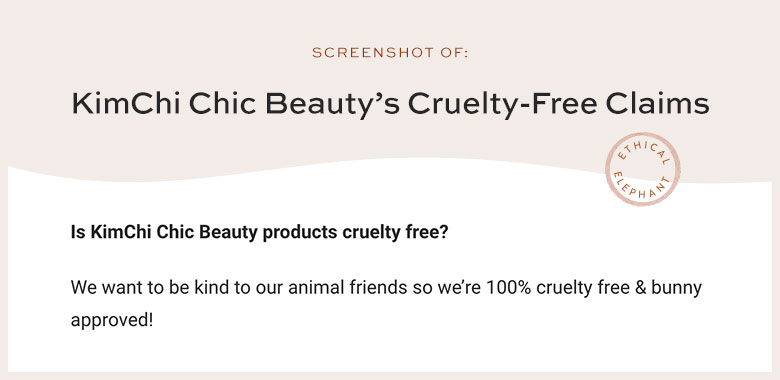 Is KimChi Chic Beauty Cruelty-Free?