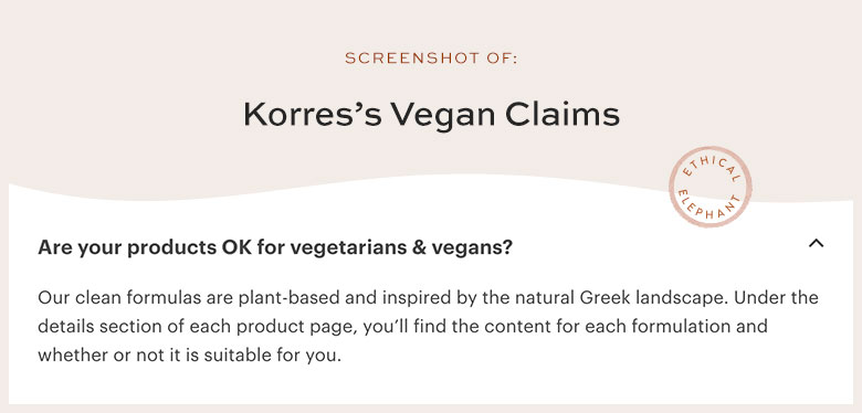Is Korres Vegan?