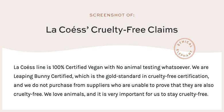Is La Coéss Cruelty-Free?