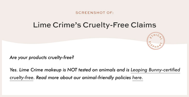 Is Lime Crime Cruelty-Free?