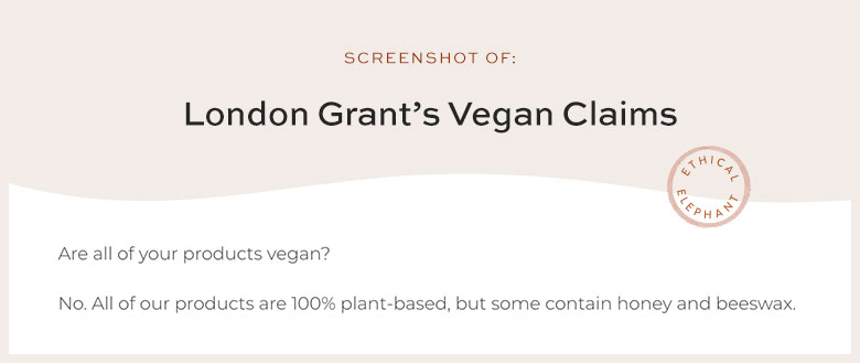 Is London Grant Vegan?