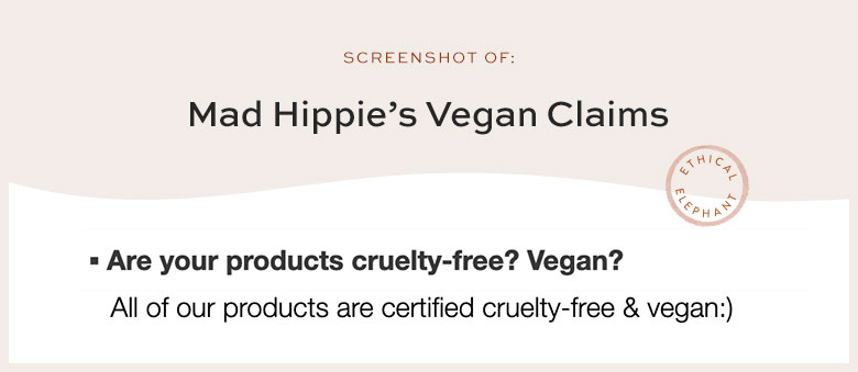Is Mad Hippie Vegan?