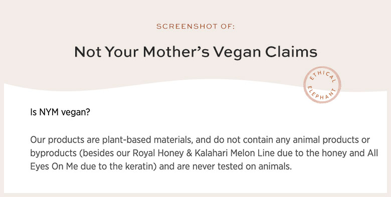 Is Not Your Mother's Vegan?