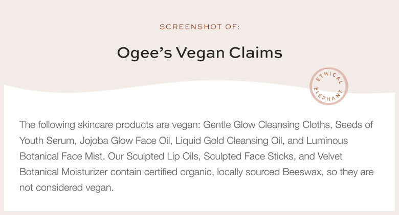 Is Ogee Vegan?