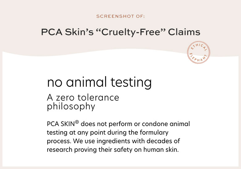 Is PCA Skin Cruelty-Free?
