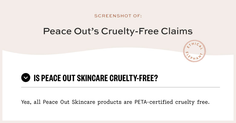Is Peace Out Cruelty-Free?