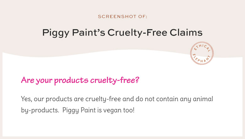 Is Piggy Paint Cruelty-Free?