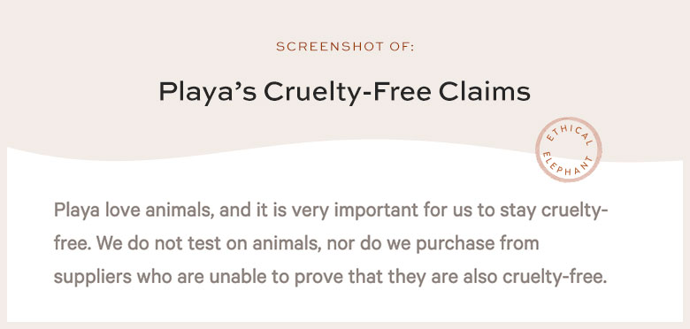 Is Playa Cruelty-Free?