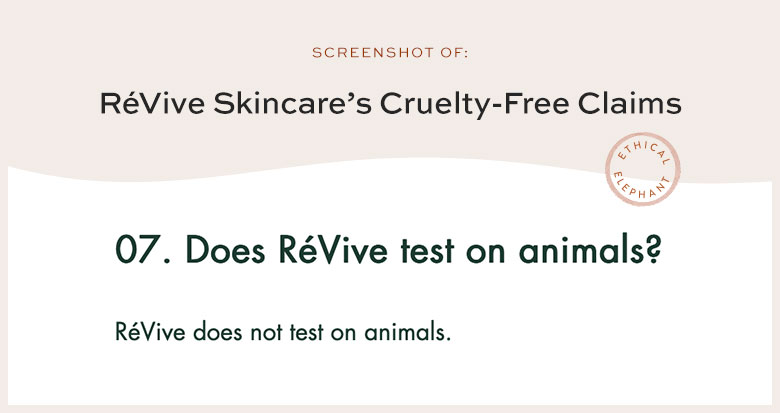 Is ReVive Cruelty-Free?