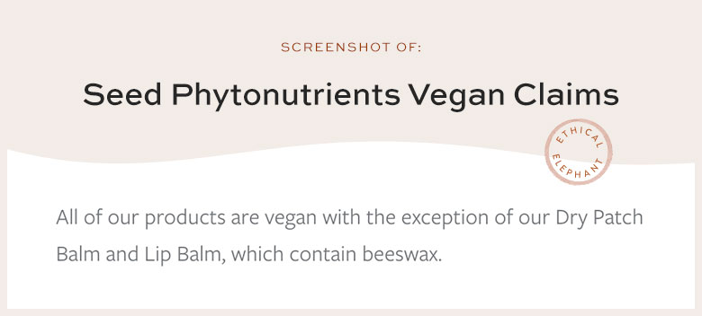 Is Seed Phytonutrients Vegan?