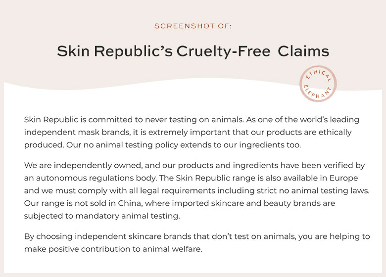 Is Skin Republic Cruelty-Free?