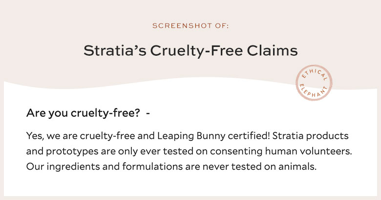 Is Stratia Cruelty-Free?