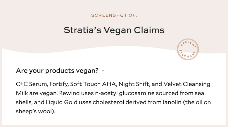 Is Stratia Vegan?