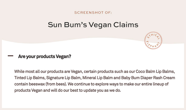 Is Sun Bum Vegan?