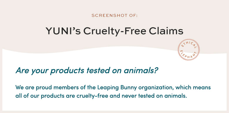 Is YUNI Cruelty-Free?